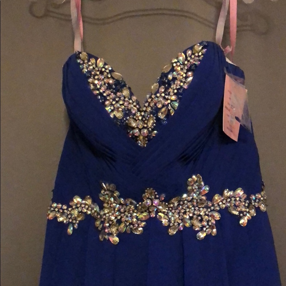 Sapphire Blue Long Formal Dress